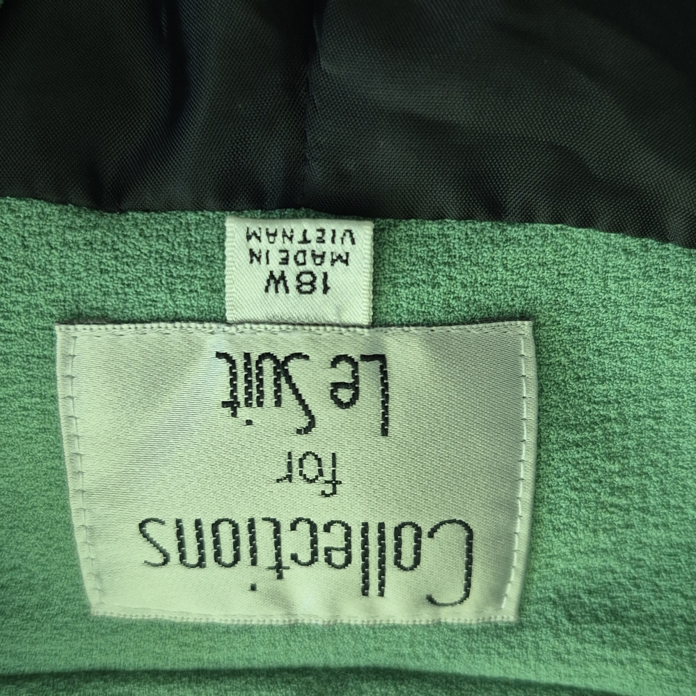 Women's Green Blazer & Black Skirt - Picture 4 of 9